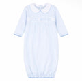 Little Brother Smocked Pleated Gown