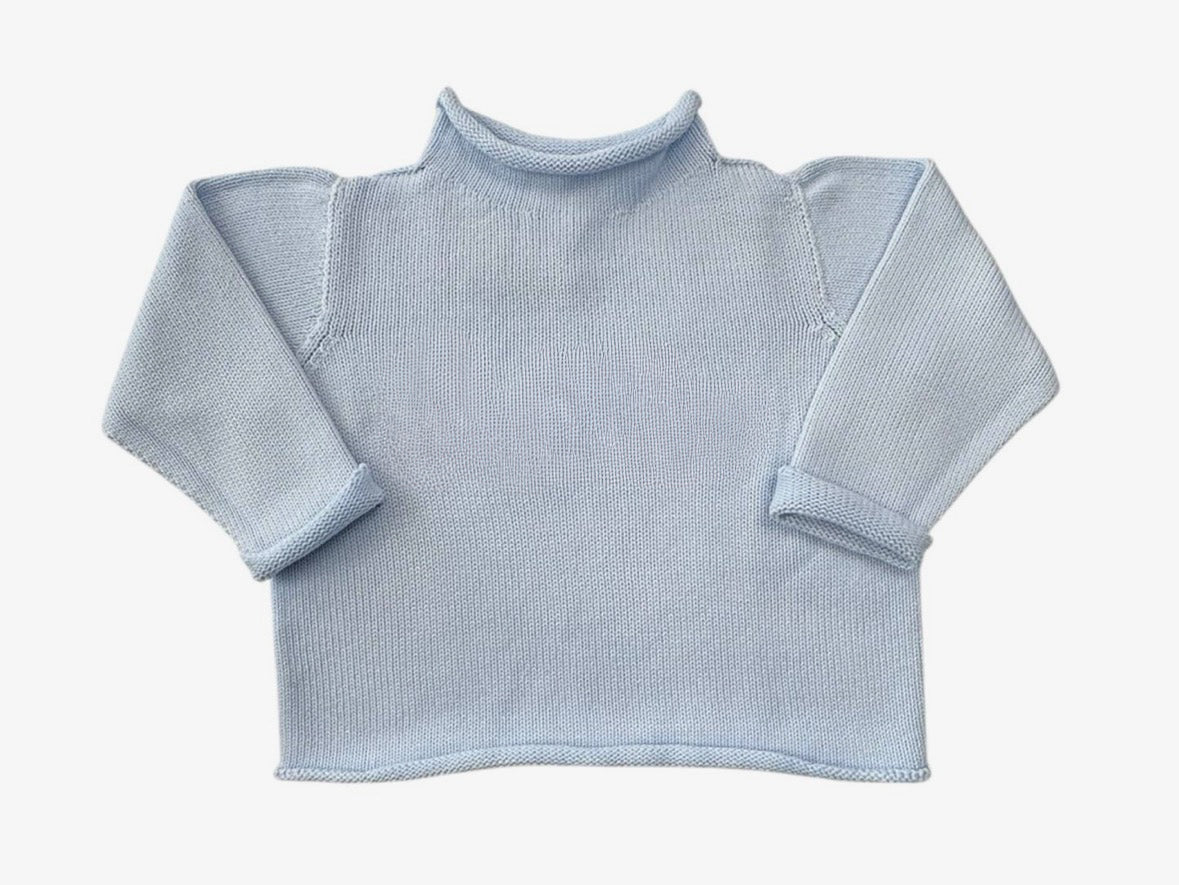Roll Neck Sweater Light Blue