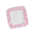 Peony Pink Fringe Linen Cocktail Napkin