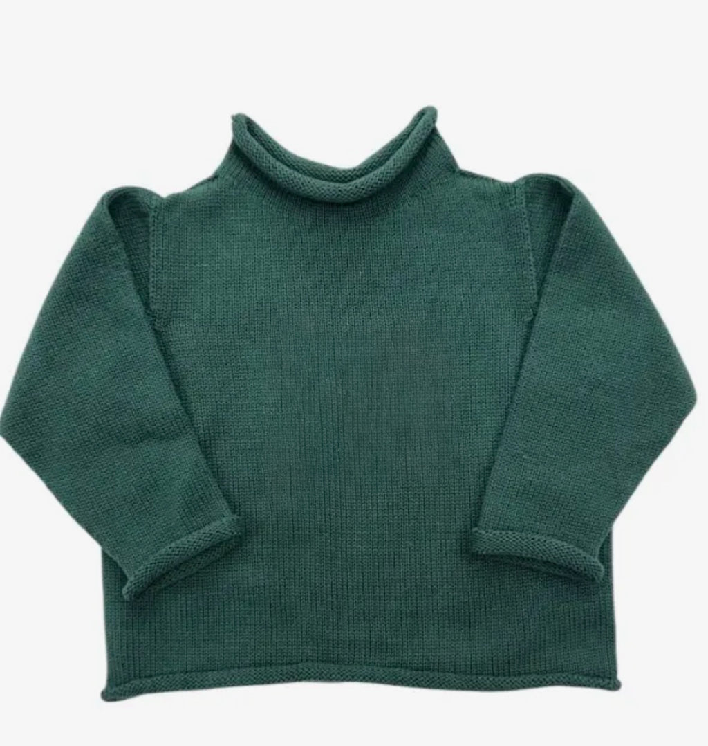 Roll Neck Sweater Hunter Green