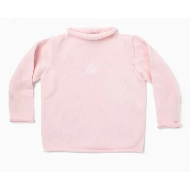 Roll Neck Sweater Light Pink
