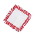 Merry Red Fringe Linen Cocktail Napkin