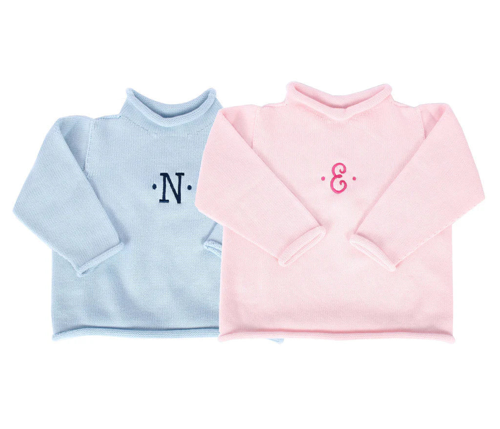 Roll Neck Sweater Light Pink