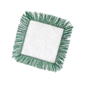Deep Green Fringe Linen Cocktail Napkin