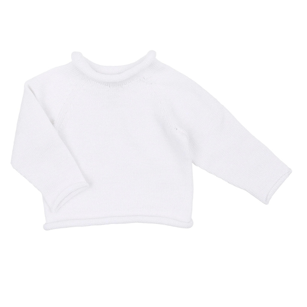 Roll Neck Sweater White