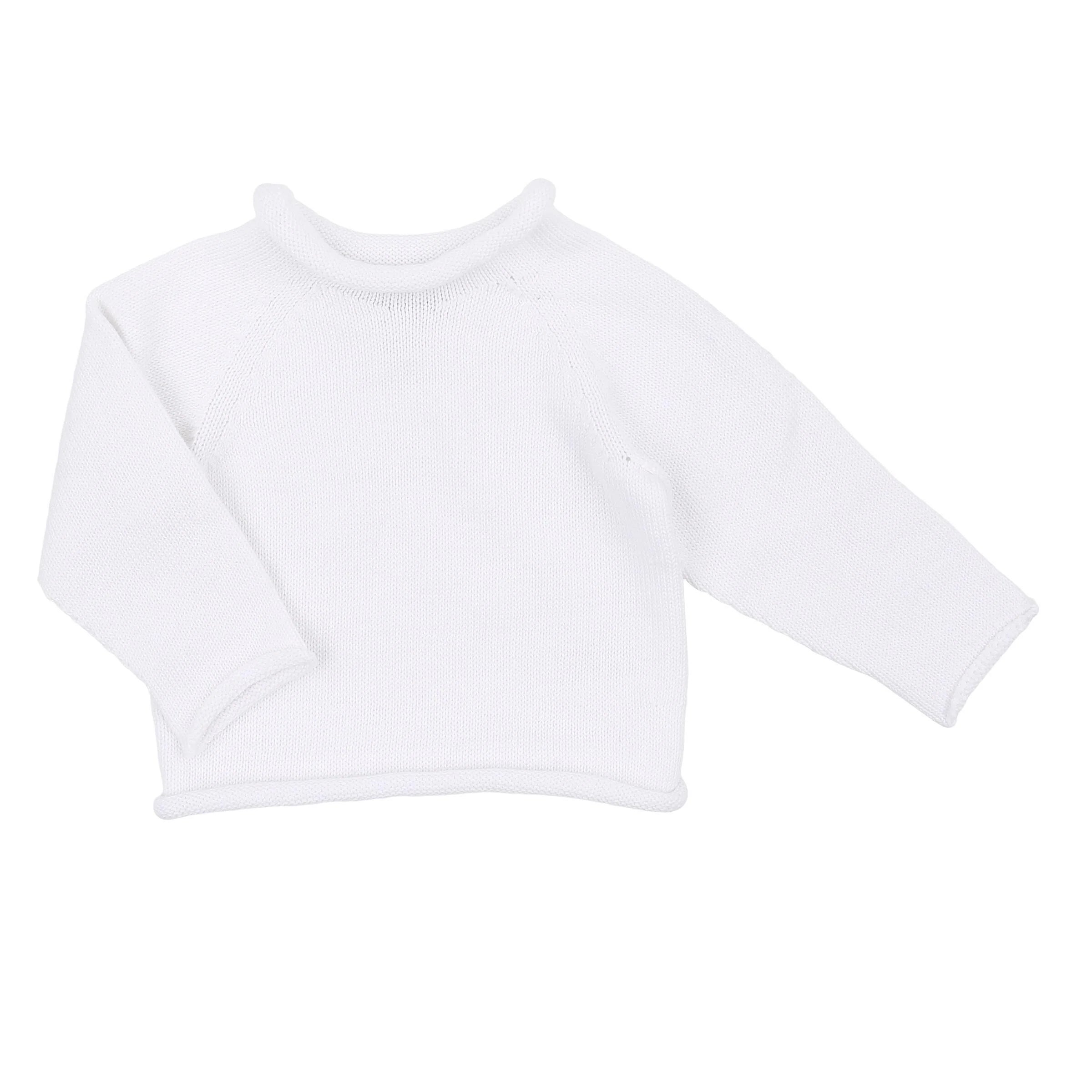 Roll Neck Sweater White