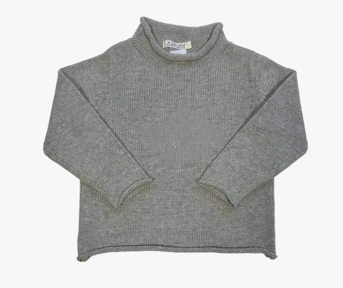 Roll Neck Sweater Grey