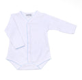 Mini Dots Front Snap L/S Bodysuit - Blue