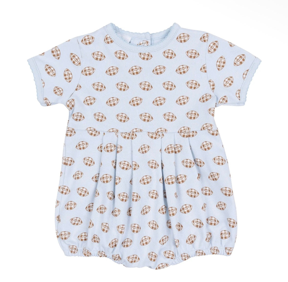 Tiny Tailgater Print Bubble - Light Blue