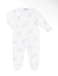 Blue Elephant Zipper Footie