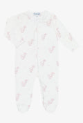 Pink Elephant Zipper Footie