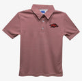Arkansas Razorbacks Embroideredred Red Stripes Polo Shirt